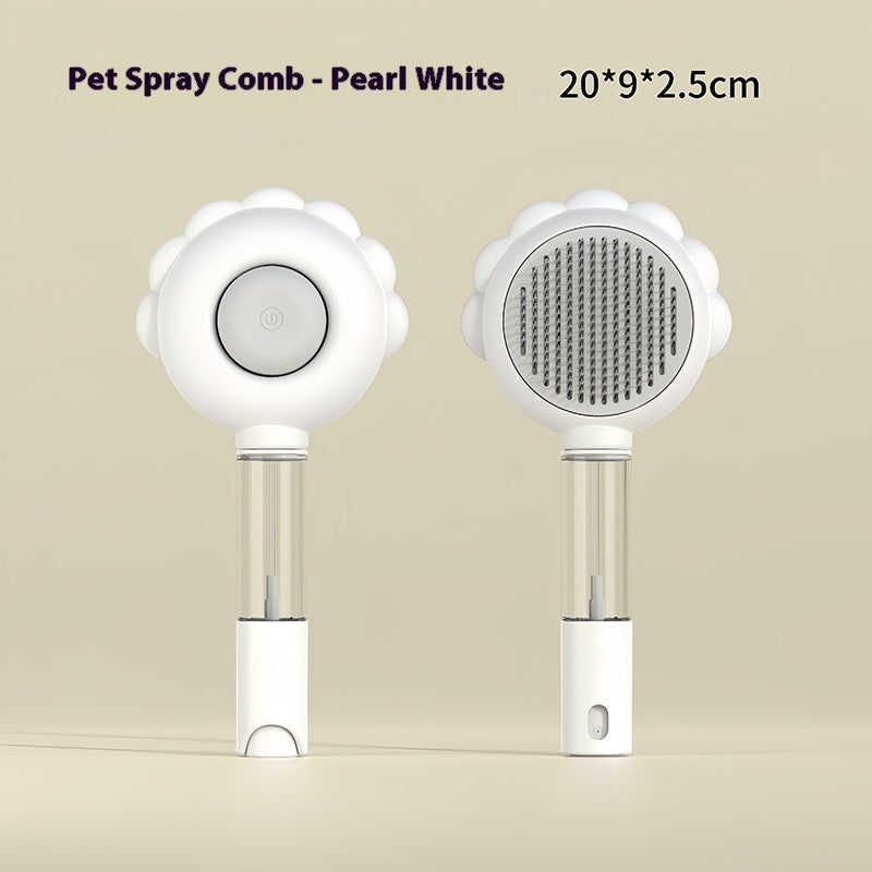 Öntisztító kisállat fésű spray-vel